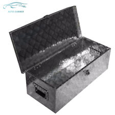 30 In Pickup Tool Box Cuboid Aluminum For Truck Flatbed Rv Camper Wside Handle