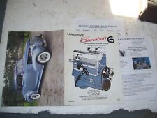 Langdons Stovebolt 6 Catalog 14 Pages Chevy 6 And Mopar Stuff 3 Pics