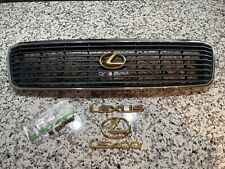 98-00 Lexus Ls400 Gold Badging Emblem Set W Grille Logo Trunk Badges