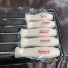 Snap On Tools Racing Edition 5 Piece Pearl Handle Screwdriver Set