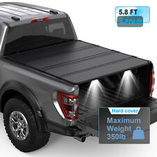 5.8ft 4fold Hard Truck Bed Tonneau Cover For 2014-2018 Silverado Sierra 1500