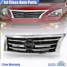 For 2013- 2015 Nissan Altima Front Grille W Chrome Trim