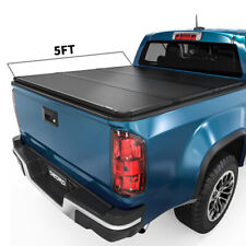 Oedro 5ft Hard Tonneau Cover For 2019-2023 Ford Ranger Truck Bed Tri-fold W Led