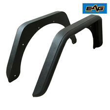 Eag Rear Fender Flares With Hardware Armor Black 3 Fit 87-95 Jeep Wrangler Yj