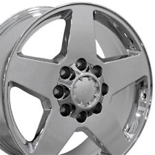 20 Rim Fits 8lug Chevy Sierra Silverado Hd Wheel 8-165 Cv91a Chrome 5503 20x8.5