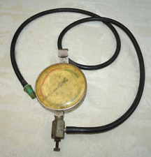 Vintage Snap-on Fuel Pump Pressure Gauge Tool Test Analog Hose Kenosha Wisconsin
