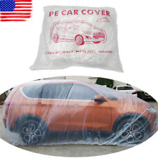 Clear Plastic Temporary Universal Disposable Vintage Car Cover Rain Dust Garage