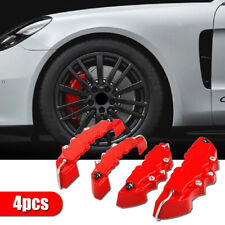4x Universal Red 3d Style Car Disc Brake Caliper Covers Parts Brake Accessories