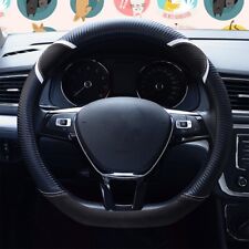 Car Steering Wheel Cover Carbon Fiber For Acura Suv Truck Sedan Car Van Black