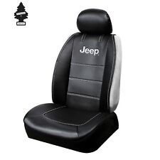 Car Seat Cover For Jeep Black Sideless Universal Size 1 Piece Deluxe Version