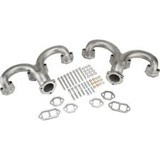 Tru-ram Small Block Chevy Sbc 350 Exhaust Manifolds Unpolished Stainless Steel