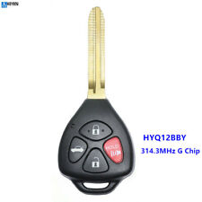 For Toyota Camry 2011 Replacement G Chip Remote Car Key Blank Fob Hyq12bby