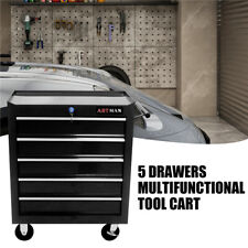 5 Drawers Rolling Tool Chest Tool Storage Cabinet Garage Cart Workshop W Wheels