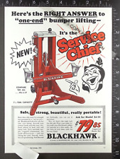 1954 Advertising For Blackhawk Hydraulic Sj-25 Service Chief Bumper Jack
