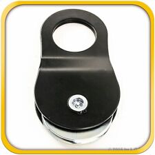 Snatch Block Recover 20000 Lb Capacity Vehicle Winch Pulley 10t 10 Ton Black