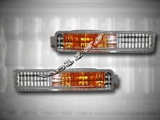 Fit For 1990 - 1991 Honda Accord Clear Front Bumper Signal Lights