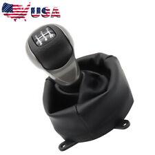 5 Speed Gear Shift Knob With Boot Cover Case Fits Honda Civic 2006-2011 Gen 8