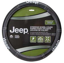  Jeep Wrangler Jk Jl Sahara Rubicon Pu Leather Steering Wheel Cover