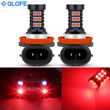 2x Brilliant Red H11 H8 Car Truck Driving Fog Lights Lamp Super Bright Led Bulbs