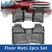 Floor Mats Liners For Silverado Sierra 1500 Crew Cab Bench Seating Protection