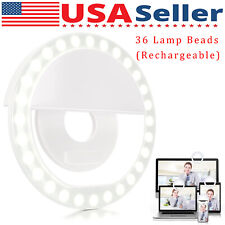 Phone Ring Light Usb Rechargeable Clip-on Selfie 36 Led Portable Fill-in Light