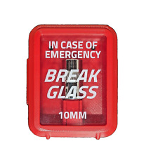 In Case Of Emergency 10mm Socket - Break Glass Display Case - Red