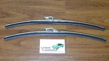 Windshield Wiper Blades W Polished Stainless Holder Pair In Stock