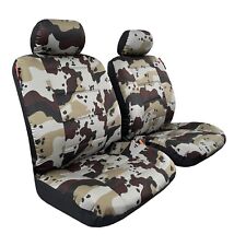 For Chevy Blazer 2019-on Car Truck Suv Front Seat Covers Black Brown Camo Canvas