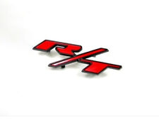 2015-2023 Dodge Challenger Red Black Rt Hood Emblem Badge Nameplate New Mopar