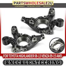 2x Rear Left Right Steering Knuckles For Toyota Highlander 2008-2013 Venza Awd