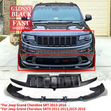For Jeep Grand Cherokee Srt 2012-16 Front Bumper Lip Splitter Srt8 Type Grille
