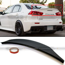For 08-15 Lancer Evo X 10 Primer Ready Rs Style Rear Duck Trunk Wing Lip Spoiler