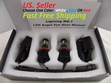 Cree Chips 160w Kit Led H8 Bulbs Bmw Angel Eyes Halo Drl E92 E90 X5 Blue Or Red