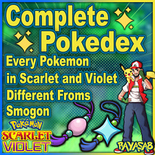 Complete Pokedex Pokemon Home Scarlet And Violet Paldea6iv Shiny Non Shiny