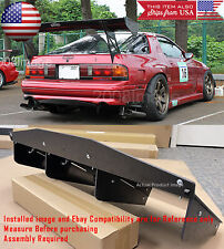 30 X 12.5 Abs Textured Rear Bumper Center Diffuser Fin Black For Subaru Mazda