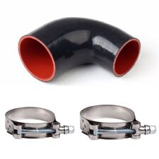 2 To 2.5 90 Degree Reducer 51-63mm Silicone Hose Pipe Coupler Turbo 2xclamp