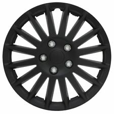 Pilot Automotive 15 Black Indy Hub Caps Wheel Covers Set Of 4 - Wh521-15c-b-am