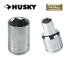 New Husky Socket 12 Drive 6 Point Shallowstandard Sae Or Mm Any Size