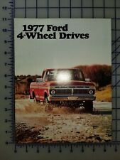 1977 Ford 4 Wheel Drives Brochure Folder 4x4 Bronco F Series Pickup
