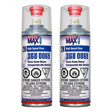 Spraymax 3680069 2k High Speed Clear Coat Aerosol 11.3 Oz 2 Pack