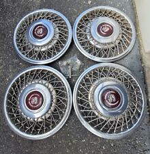 Used Set Of 4 Cadillac Deville Eldorado Fleetwood And Seville Hubcaps 89-93