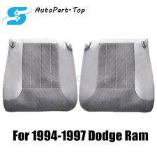 For 1994-1997 Dodge Ram 1500 2500 3500 Front Bottom Fabric Seat Cover Gray