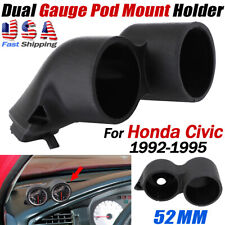 Dual Gauge Pod Mount For Honda Civic Eg 52mm - Functional Window Vent 1992-1995