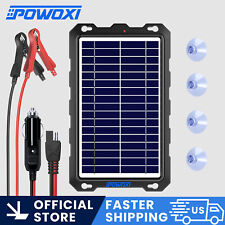 Powoxi 7.5w Solar Battery Trickle Charger Maintainer 12v Solar Panel Kit For Car
