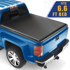 6.6ft Roll Up Truck Bed Tonneau Cover For 07-23 Chevy Silverado Gmc Sierra 1500
