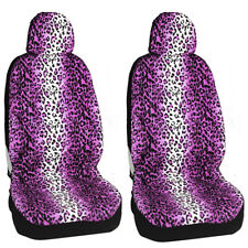 4-piece Set Of Car Seat Covers Leopard Print Car Universal Seat Covers