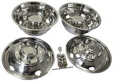 Ford 1999 2000 2001 2002 F450 F550 19.5 Stainless Dually Wheel Simulators