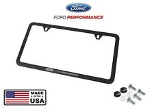 Mustang F-150 Ford Performance Black Stainless Steel License Plate Frame