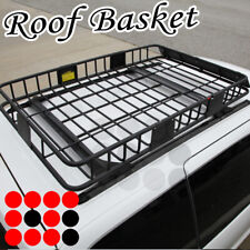 61 Universal Roof Top Basket Cross Bar Mount Cargo Rack Carrier With Extension