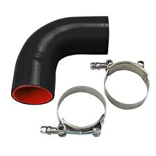 4 Inch 102mm 90 Degree Elbow Silicone Hose Turbo Coupler Intake Pipe 2xclamps